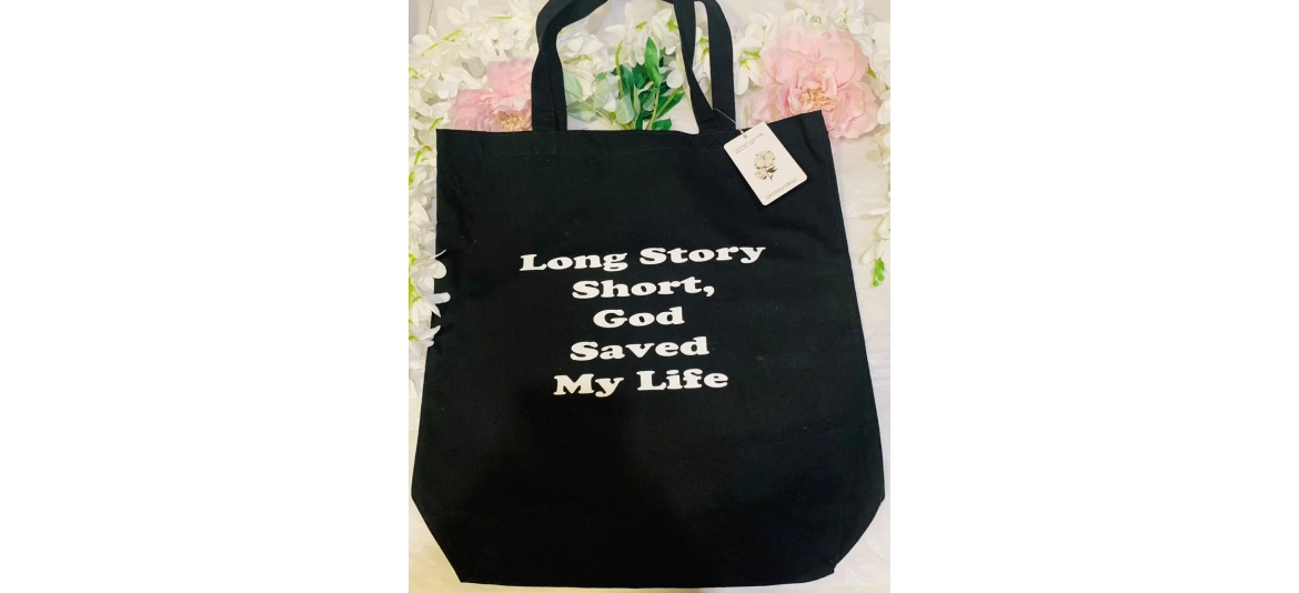 God Saved My Life Tote Bag God Saved My Life Tote Bag